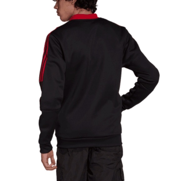 adidas Manchester United Anthem Jacket Black - Picture 4 of 6